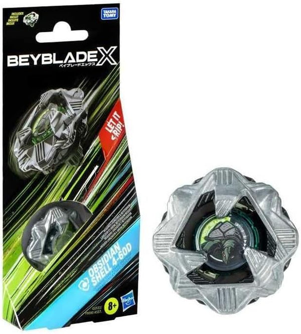 Beyblade X : Obsidian Shell 4-60D Booster Pack Set