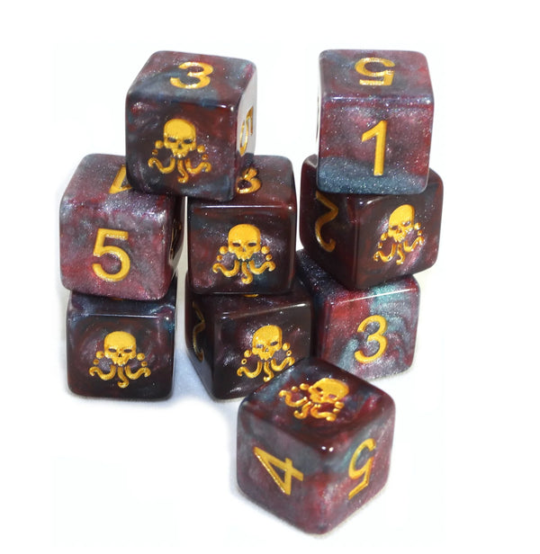 Elder Dice : Seal of Yog-Sothoth Dice - Nebula d6 Set