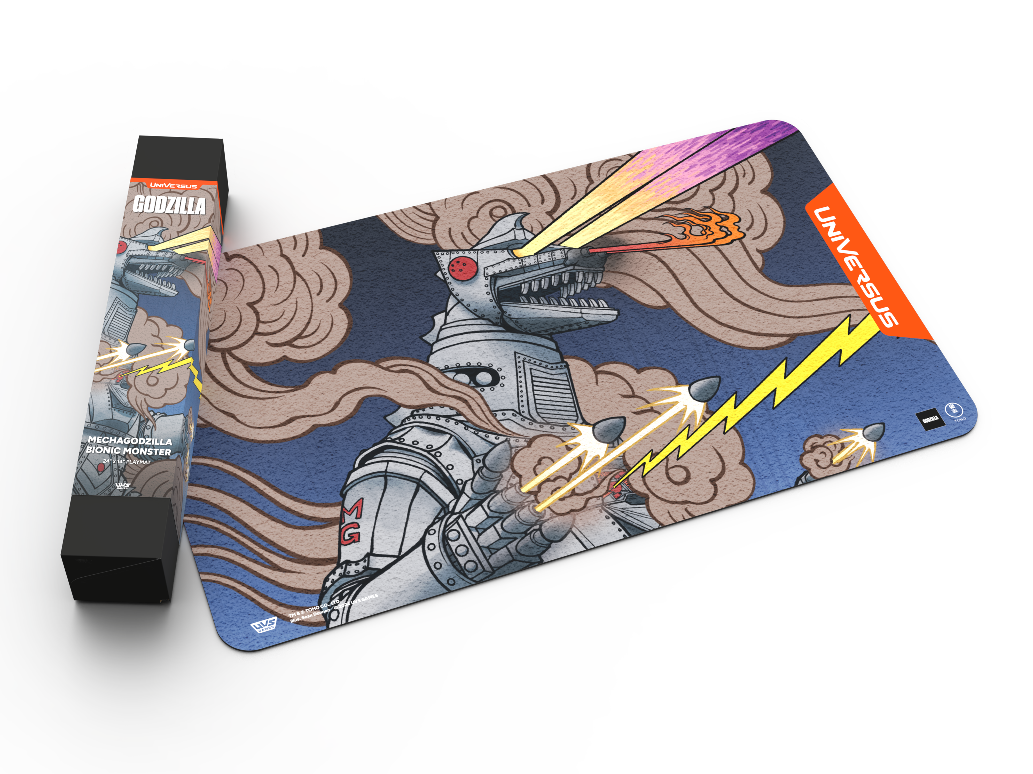 Gozilla Game Mat UniVersus CCG : Godzilla : Mechagodzilla Bionic Menace Playmat – El ...