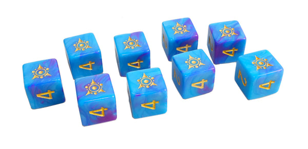 Elder Dice : Sigil of the Dreamlands Dice : Kadathian Ice d6 Set