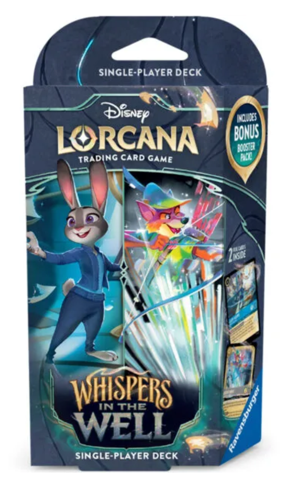 Lorcana : Starter Deck : [Set 10] Whispers in the Well : Sapphire / Steel [Judy Hopps / Robin Hood]