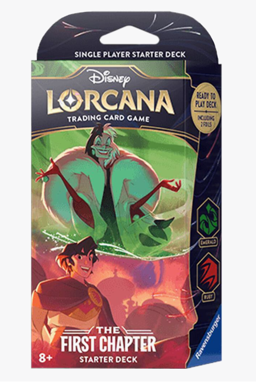 Lorcana : Starter Deck : [Set 1] The First Chapter : Emerald & Ruby [Cruella De Vil  / Aladdin]