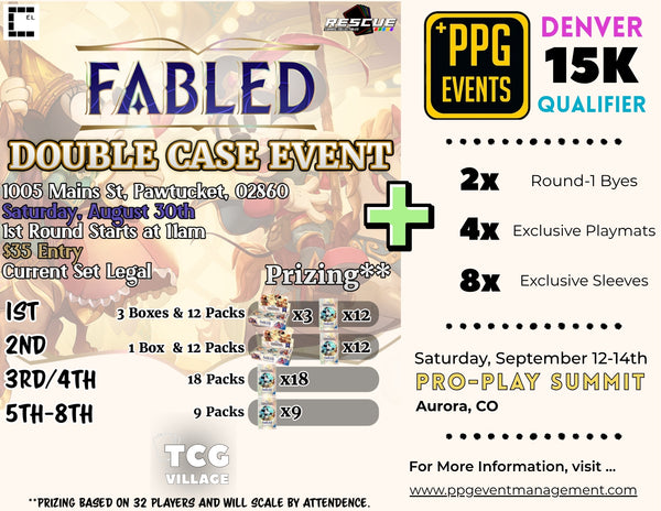 TCGv5 - Lorcana : Fabled - Double Case Tournament [32 Player Cap]